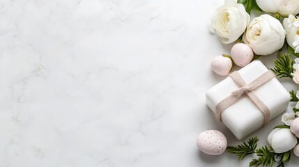 Elegant Easter Arrangement on Marble