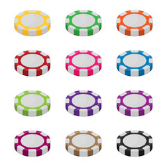 Vector Stacks of Casino Chips Icon