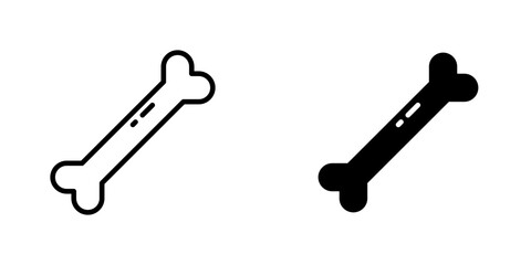 Bones icon vector symbol collection on white background.