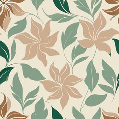 Fototapeta premium soft Floral seamless pattern background