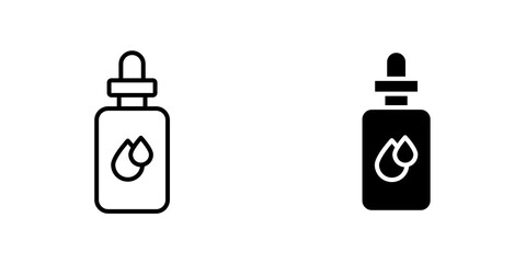 Essential oils icon vector symbol collection on white background.