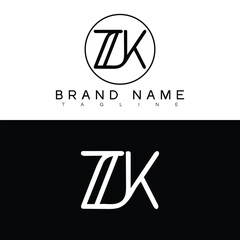 ZK letter logo, ZK letter logo design, ZK lettermark, ZK monogram logo, ZK corporate logo, ZK creative logo,