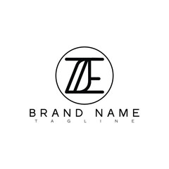 ZE letter logo, ZE letter logo design, ZE lettermark, ZE monogram logo, ZE corporate logo, ZE creative logo,