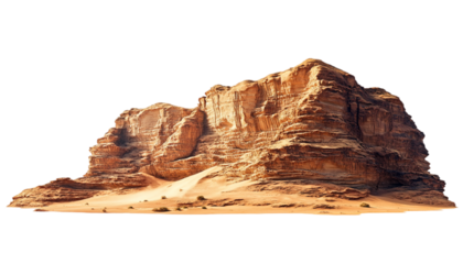 Beautiful view of tranquil desert  Clipart with Transparent Background
