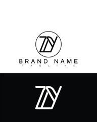 ZY letter logo, ZY letter logo design, ZY lettermark, ZY monogram logo, ZY corporate logo, ZY creative logo,