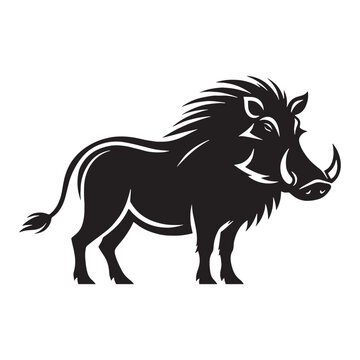 recommend clip art: Sleek warthog silhouette vector designed for bold, modern logo creations – warthog silhouette – warthog vector – warthog illustration – silhouette of warthog – warthog icon
                    
                    