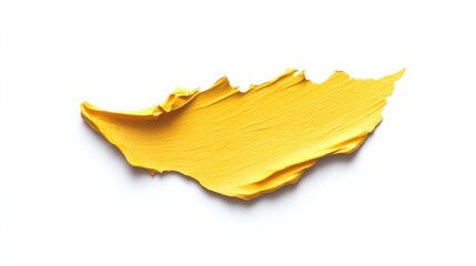 Naklejka premium Bright yellow paint stroke