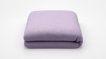 Folded lavender fleece blanket