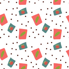 Black sesame seeds pattern wallpaper. Black sesame seeds on white background.