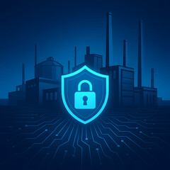 Cyber protection for digital industrial plants and manufacturing systems, secure factory infrastructure with encrypted communication shields
