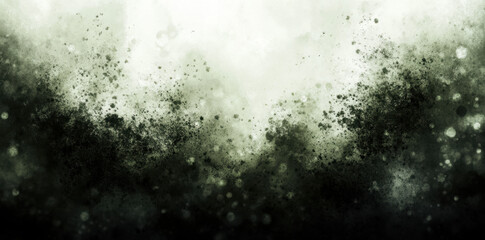 Obraz premium abstract grunge background featuring neutral tones of green and black, creating moody and atmospheric effect. texture is rich with splatters and gradients, evoking sense of depth and intrigue