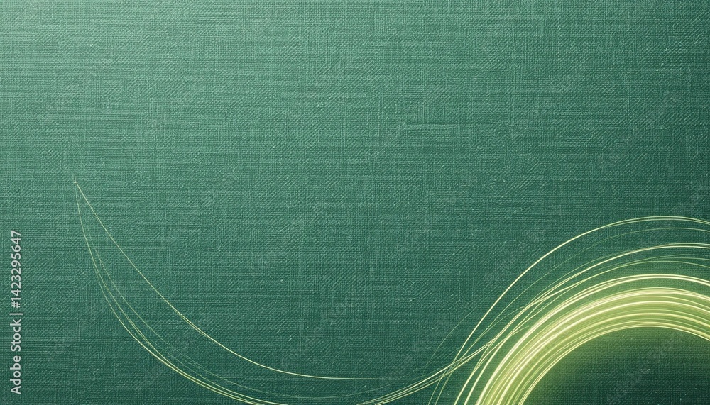 Poster dynamic abstract green wave design digital art modern graphic environment minimalist viewpoint conce
