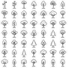 Tree Vector Design, Flat Vector Illustration, green, stem, branches, tree vector