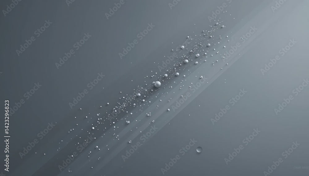 Poster dynamic water droplets in motion abstract background digital art minimalist environment close-up vie