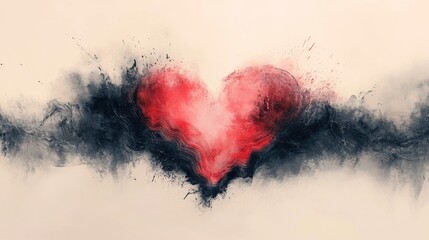 A heart composed of blood signifies the importance of life on Blood Donation Day