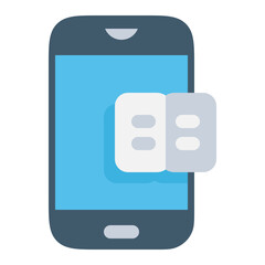 Fototapeta premium phone with book