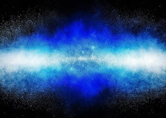 Obraz premium Abstract Blue Gradient Cosmic Background, noise texture effect, large banner copy space