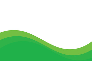 Abstract green wave background with fluid lines and a clean, contemporary aesthetic