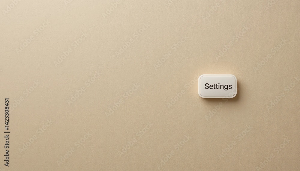 Poster navigating settings menu digital devices ui design minimalistic environment close-up view user exper