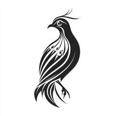 Obraz premium Stylized Quail Bird