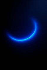 Futuristic glowing blue abstract with black-blue grainy background texture, ideal for posters and covers
