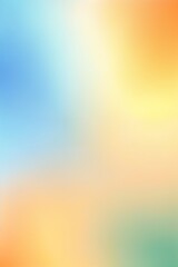 Vibrant orange teal green pink abstract grainy gradient background with noise texture effect for summer poster design