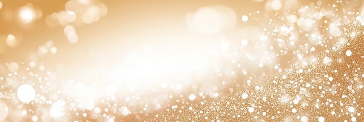 Obraz premium Golden Festive Lights and Glamorous Blurred Background for Christmas or Special Occasion