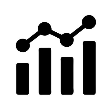 Analytics Bar Graph Icon Design