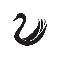 Fototapeta premium Elegant Swan Logo