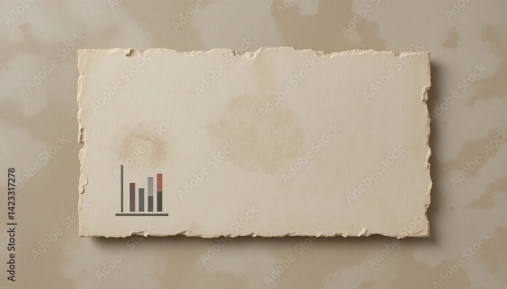 Poster analyzing business growth trends digital workspace chart overview innovative environment strategic v