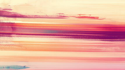 Sunset Hues: A Serene Tapestry of Warm, Layered Brushstrokes in Soft Peach and Rose Tones