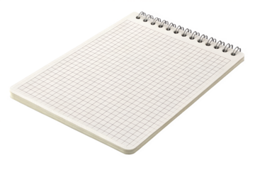 A blank white checkered notepaper sheet with subtle grid lines, isolated on a transparent or white background. Ideal for digital journaling, scrapbooking, planners, education, and design mockups. Clea