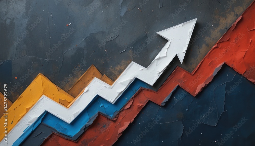 Poster analyzing business growth trends through graphical representations corporate environment infographic