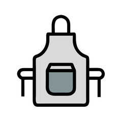 Apron with Safety Function Icon Design