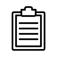 Clipboard Document with Lines Icon Design