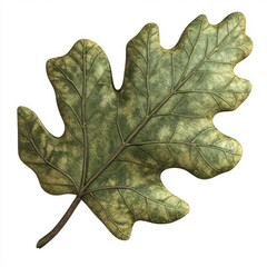Fototapeta premium oak leaf isolated on white background
