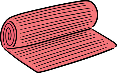 Illustration of yoga mat
