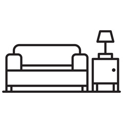 Interior Design Line Icon