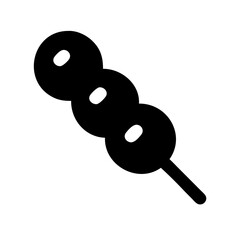 Dango Skewered Rice Dumplings Icon Design