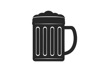 Beer Mug icon silhouette vector illustration