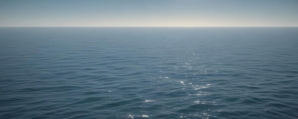Obraz premium A gentle, hazy blue gradient, evoking a still, peaceful ocean Abstract and soothing , relaxing, subtle
