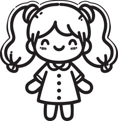 little girl in a dress