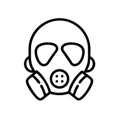 Full Face Respirator Mask Icon Design