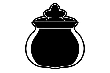 Candy Jar silhouette vector illustration