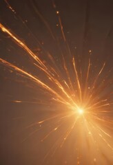 Obraz premium Abstract orange light bursts, soft festive blur, blurred, celebration