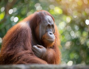 Naklejka premium Orang-Utan