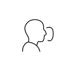 vector illustration of coaching icon elements in one line style