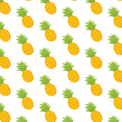 Seamless Pattern of Pineapple