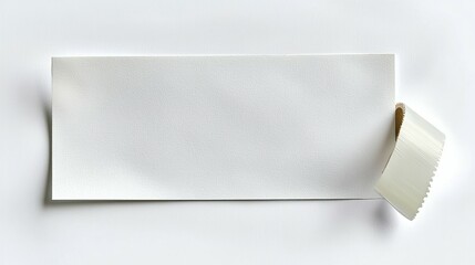 Blank Adhesive Note Tape - Versatile Paper Labels for Office Reminders, Memo Pages and Sticky Notes