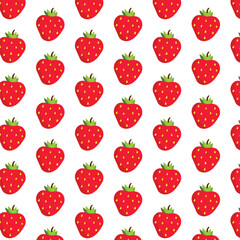 Seamless Pattern of Strawberry